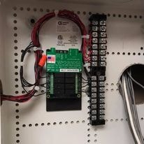 Access control board and wiring installation
